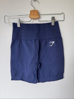 Gymshark Navy High-Rise Seamless Bike Shorts